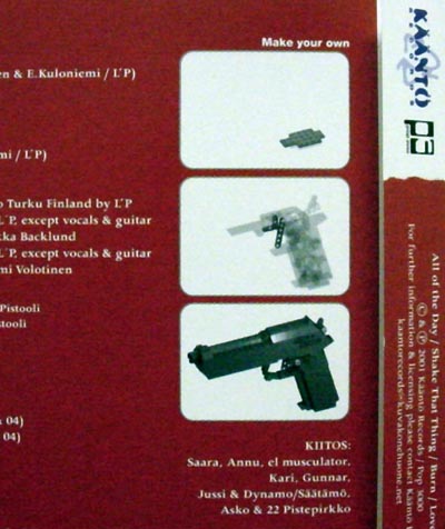 L'go Pistooli CD Cover (Rear)