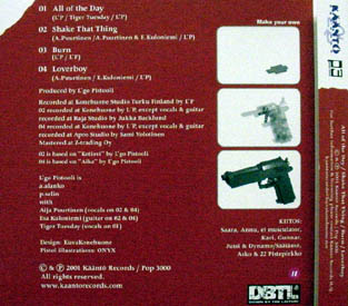 L'go Pistooli CD Cover (Rear)